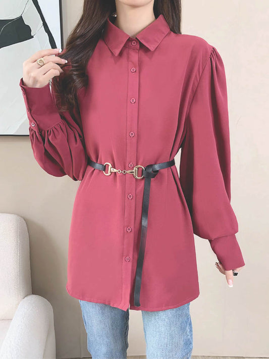 Formal Lantern Sleeve Top (L-23506)