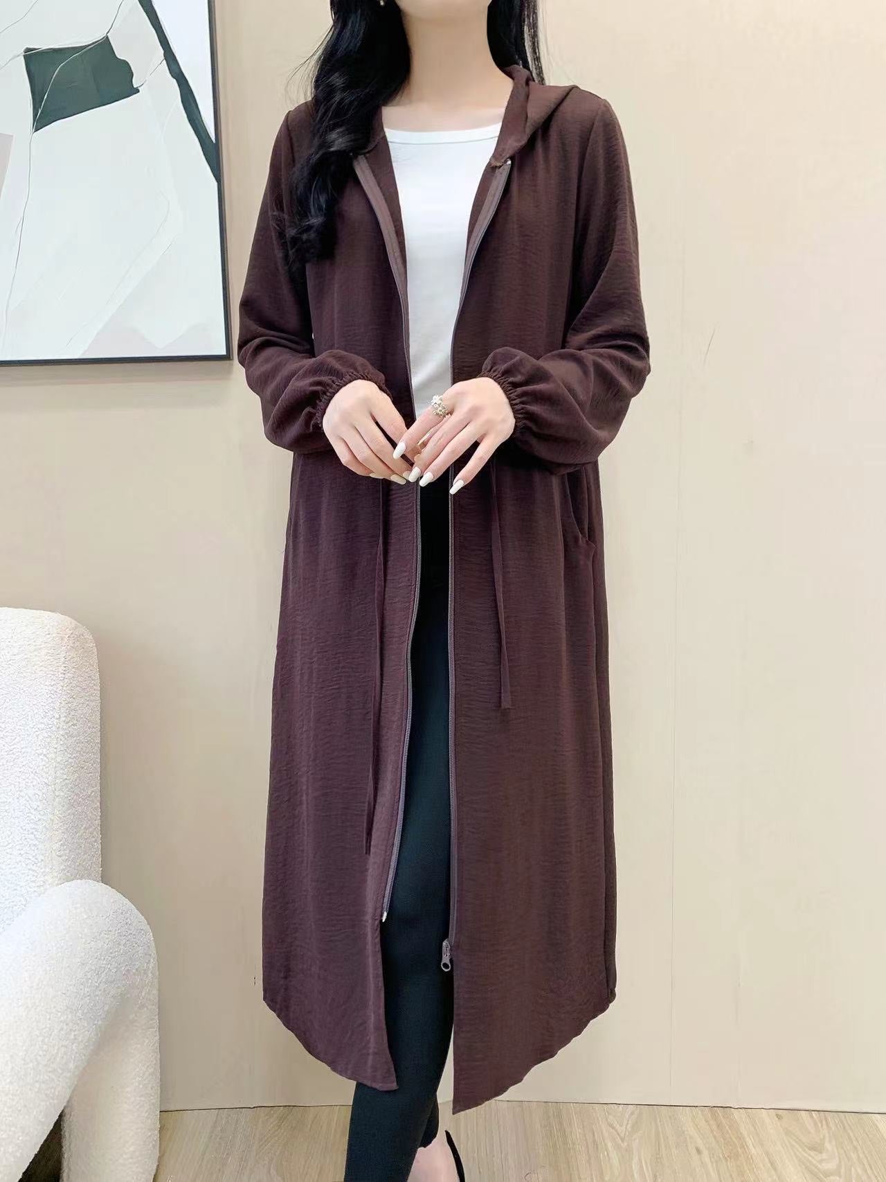 Hooded Coat Jacket (L-23110)